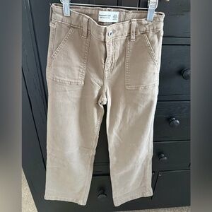 Abercrombie Kids Girls Tan Wide leg jeans. Like new size 11/12